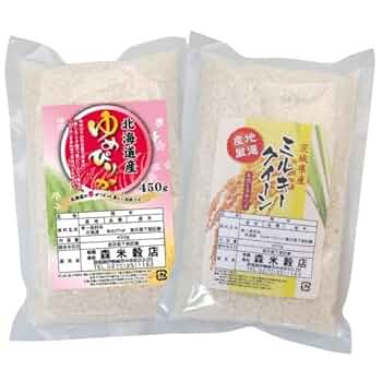 Amazon.co.jp: 【精米】北海道産ゆめぴりか450g×茨城県産